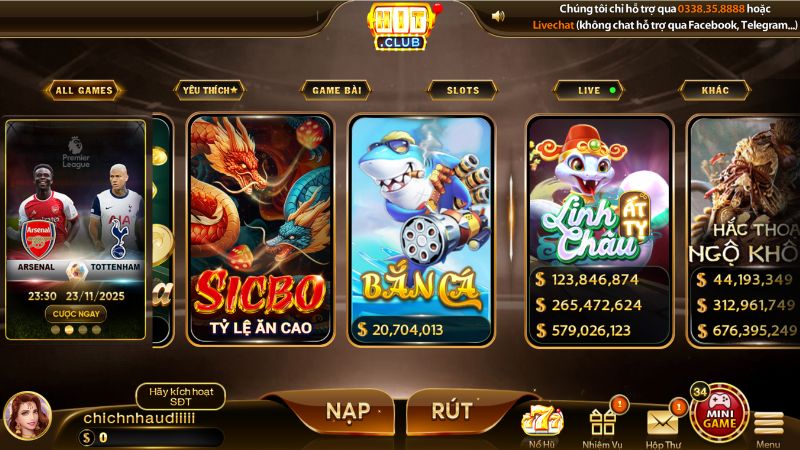 Nhà phát hành game bắn cá HITCLUB
